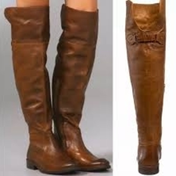 FRYE AND CO. Shoes - Brown Knee-High Leather Boots